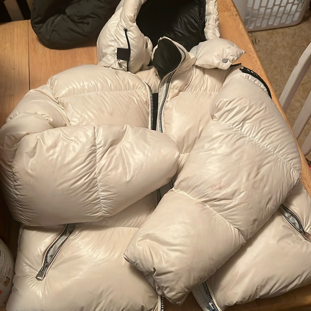 Cream Mackage puffer coat